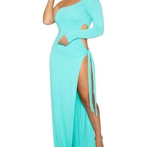 Naked Wardrobe The Tied Down Dress in Mint NWOT Size S